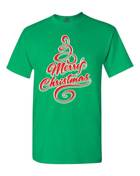 Merry Christmas Tree T Shirt Santa Holiday Funny Xmas T Shirts