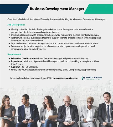 Business Development Manager Envoy Ortus Pvt Ltd Jobpallk Find