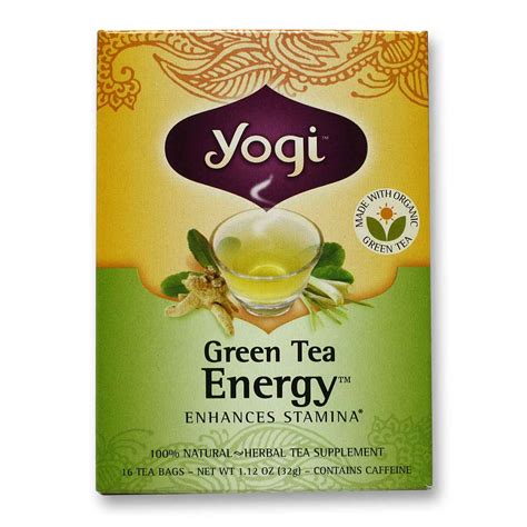 Super Healthy Energy Drink Yogi Green Tea Yogi Tea Green Tea Lemon