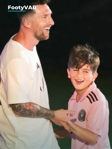 Lionel Messis 10 Year Old Son Thiago Messi Joins Inter Miamis Under