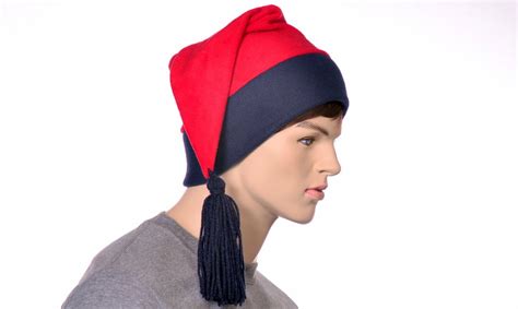 Red Navy Phrygian Cap Liberty Hat Fleece Stocking Cap with Tassel Mens ...