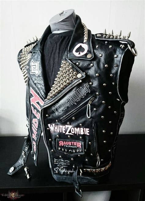 Iron Maiden Leather Battle Vest Heavy Metal Fashion Punk Jackets