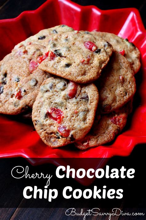 We love baking christmas cookies so we put together this list of the most fun and festive christmas cookie recipes! Cherry Chocolate Chip Cookies Recipe - Budget Savvy Diva