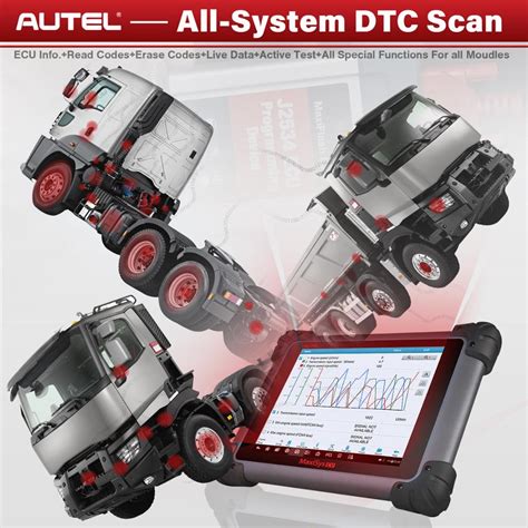 Autel Maxisys Cv Scanner Ms908cv Heavy Duty Truck Diagnostic Tool With