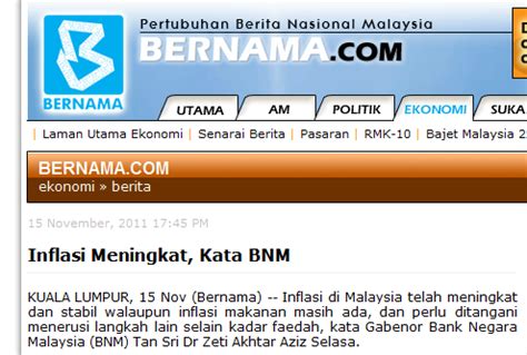 Bank syariah juga memberikan fasilitas. Inflasi Meningkat, Kata Bank Negara Malaysia | EmasKini.Com