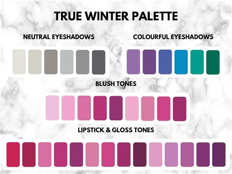 Winter Palettes How To Match To Pale Colours Modelrock Blog