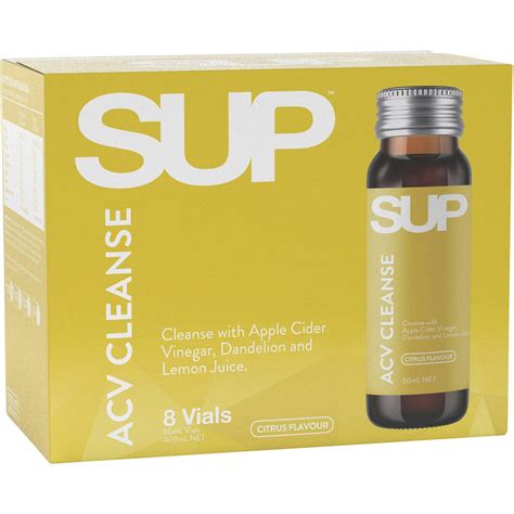 Sup Shots Acv Cleanse Apple Cider Vinegar 8 Pack X 50ml Woolworths