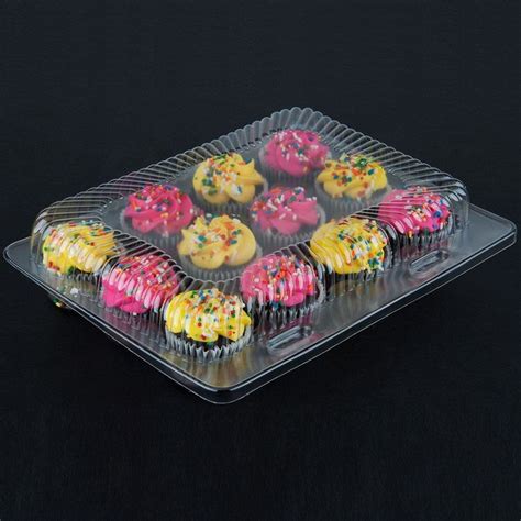 Plastic Cupcake Boxes Wholesale Mrfoam 25 Pc Plastic Clear Individual