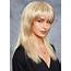 Layered Sexy Straight Natural Synthetic Hair Wigs With Bangs 14 Inches 