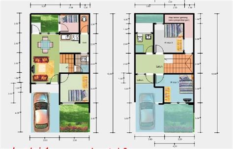 Desain lantai 1 tampak depan. Desain Rumah Minimalis 2 Lantai Ukuran 7x12 - Sekitar Rumah