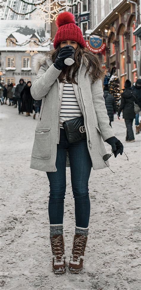 Weekend Getaway In Quebec City Olivia Jeanette Stylish Winter Outfits Winter Outfits Cold