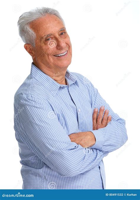 Smiling Senior Man Stock Photo Image Of Eyes Grandfather