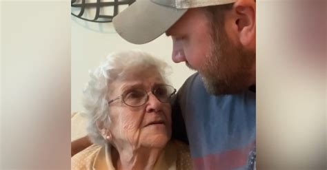 grandma breaks down while she s telling grandson she loves him and it s so wholesome inspiremore