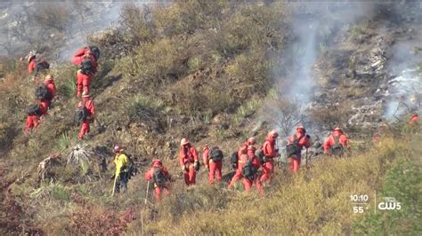 Brush Fire Burns Portion Of Los Padres National Forest