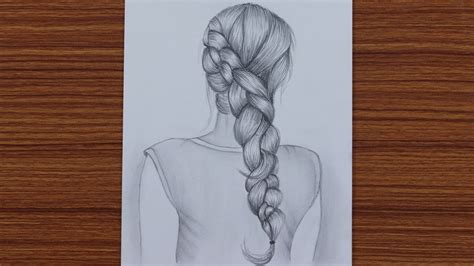 How To Draw Beautiful Braid Hair Girl Step By Step