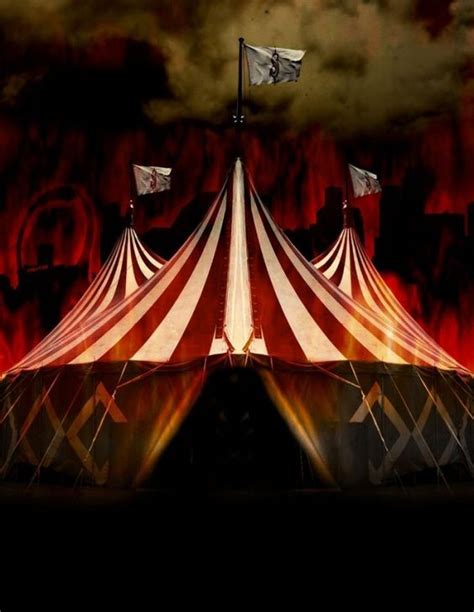 Eerie Big Top Cartaz Do Circo Tenda De Circo Circo Dos Horrores
