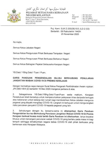 Contoh Surat Sokongan Yb Untuk Kerja Ums Official Website 12 Januari