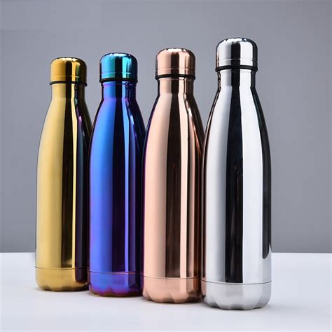 Metallic Color Stainless Steel Water Bottle | Sporty Bottle