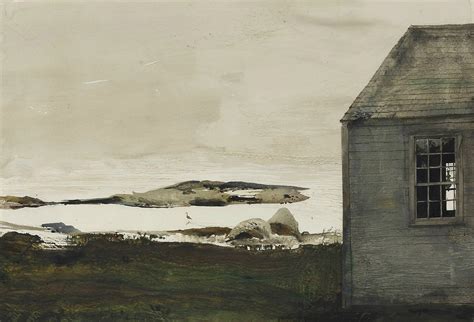 Andrew Wyeth 1917 — 2009 Usa Sea Level 1982 Watercolor On Paper 28