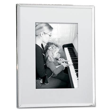 Lawrence Frames Silver Plated Matted 8x10 Picture Frame