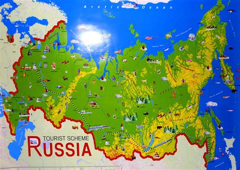 Largest, Most Detailed Map and Flag of Russia - Travel Around The World ...