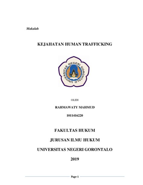 73+ Makalah Tindak Pidana Perdagangan Orang.PPTX - MAKALAHAB