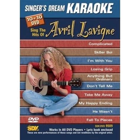 avril lavigne singer s dream karaoke dvd