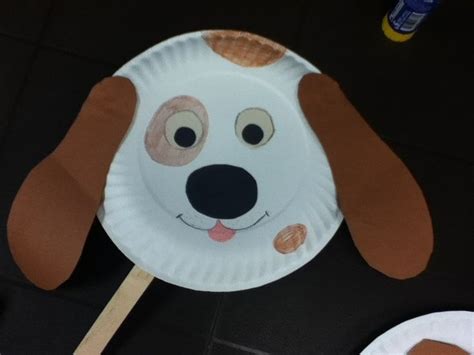 Paper Plates Animal Craft Ideas Puppy Dot Kids Craft Paper Plate