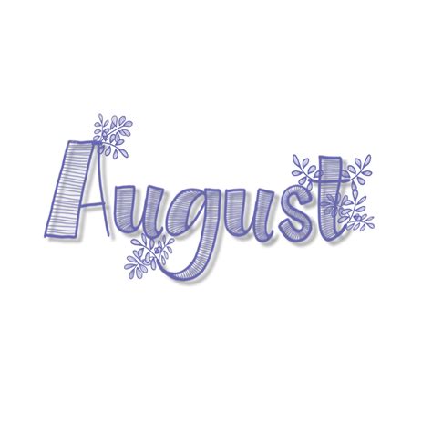 Purple Letters Png Picture August On Purple Lettering August