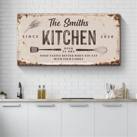 Personalized Kitchen Signs Custom Kitchen Sign Moms Kitchen Etsy