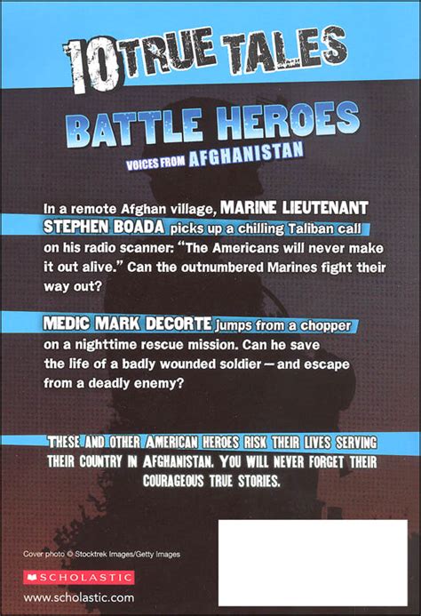 10 True Tales Battle Heroes Scholastic 9780545818100