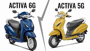 Honda Activa 6g Vs Honda Activa 5g Old Vs New
