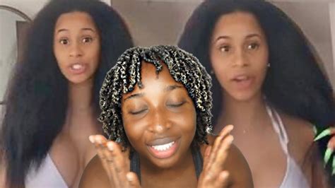 I Tried Cardi Bs Hair Mask On My Type 4 Natural Hair Shook Youtube