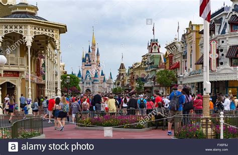Main Street Usa In Magic Kingdom Theme Park Walt Disney