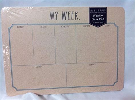 Rae Dunn My Week Calendar 2025
