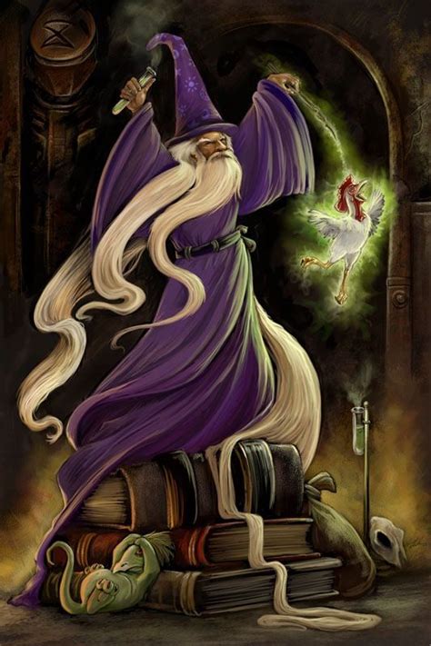Merlin Fantasy Wizard Fantasy Illustration Art