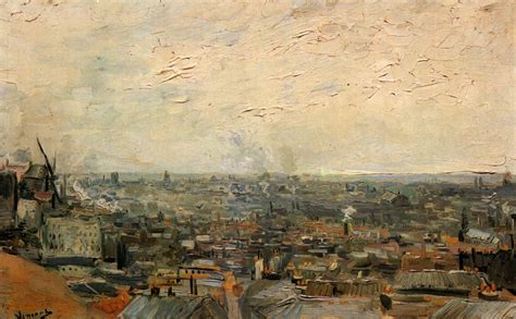 View Of Paris From Montmartre 1886 Vincent Van Gogh