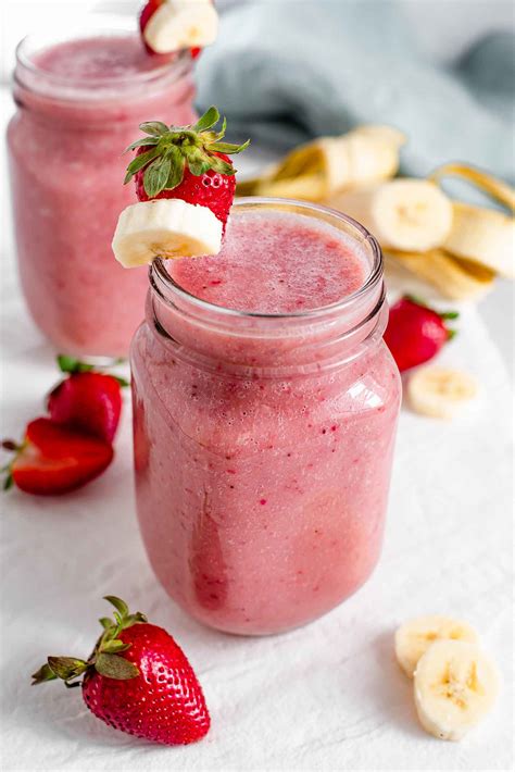 Strawberry Banana Smoothie A Popular Favourite Tasty Thrifty Timely