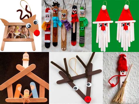 8 Bricos De Noël Avec Des Bâtonnets Desquimaux