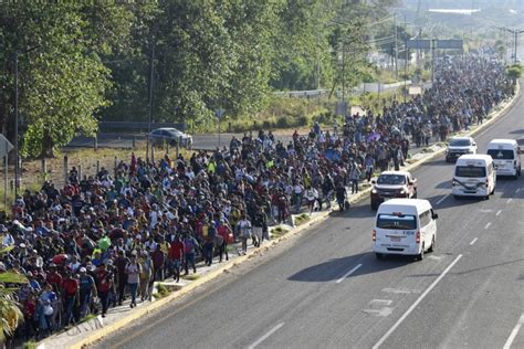 Migrant Caravan Heads Toward Us Southern Border Ahead Of Blinkens Trip To Mexico