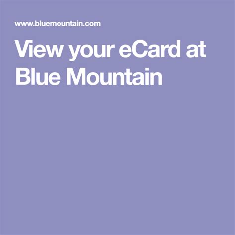 View Your Ecard At Blue Mountain Blue Mountain Views Ecards