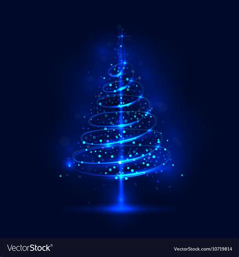 Shining Christmas Tree Royalty Free Vector Image