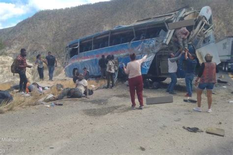 Fallecen Migrantes En Accidente De Autob S En La Carretera Oaxaca Puebla