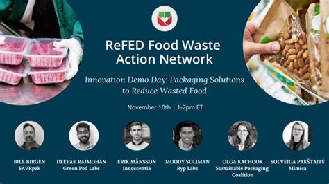 Refed Food Waste Action Network Innovation Demo Day Packaging