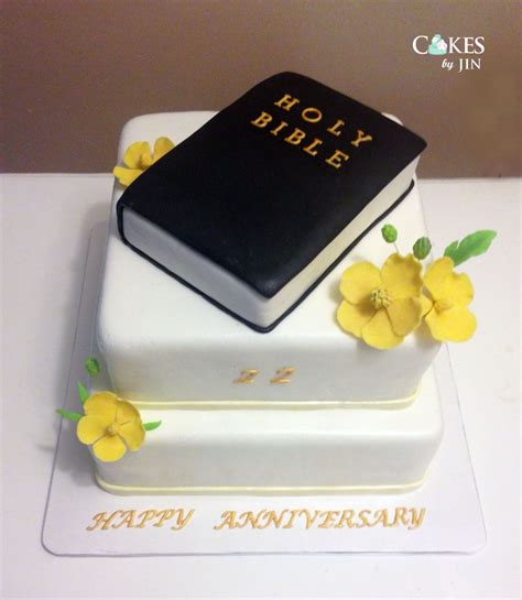Remember, inviting the community is a great way to bring others into the church family and share god's word! Church anniversary cake | Cakes by Jin | Pinterest ...