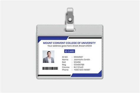 17 Student Id Card Template Illustrator Ms Word Publisher Pages