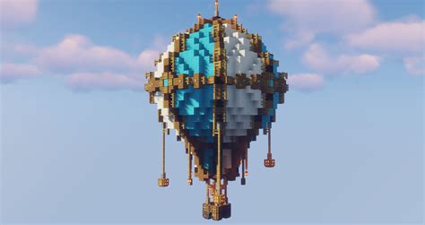 My Hot Air Balloon Design Minecraftbuilds Minecraft Balloons