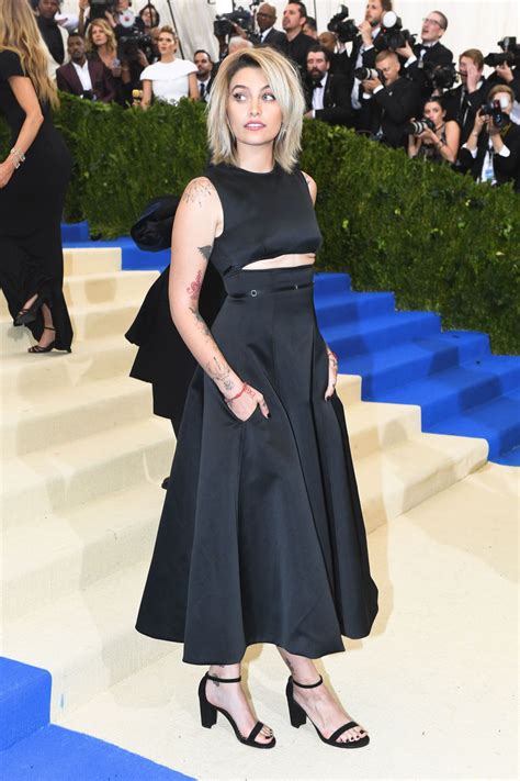 Her mother is debbie rowe, michael's second wife. Paris Jackson at MET Gala in New York 05/01/2017