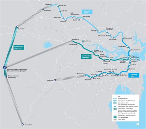 Sydney Subway System Map