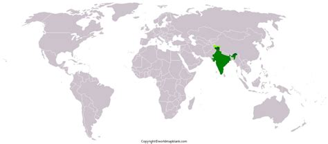 Location Of India On World Map Globe In Pdf
